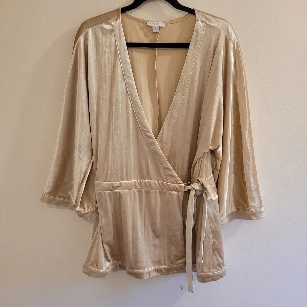 Velvet Wrap Top